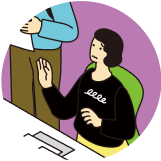 職場環境の悩みを表すイラスト